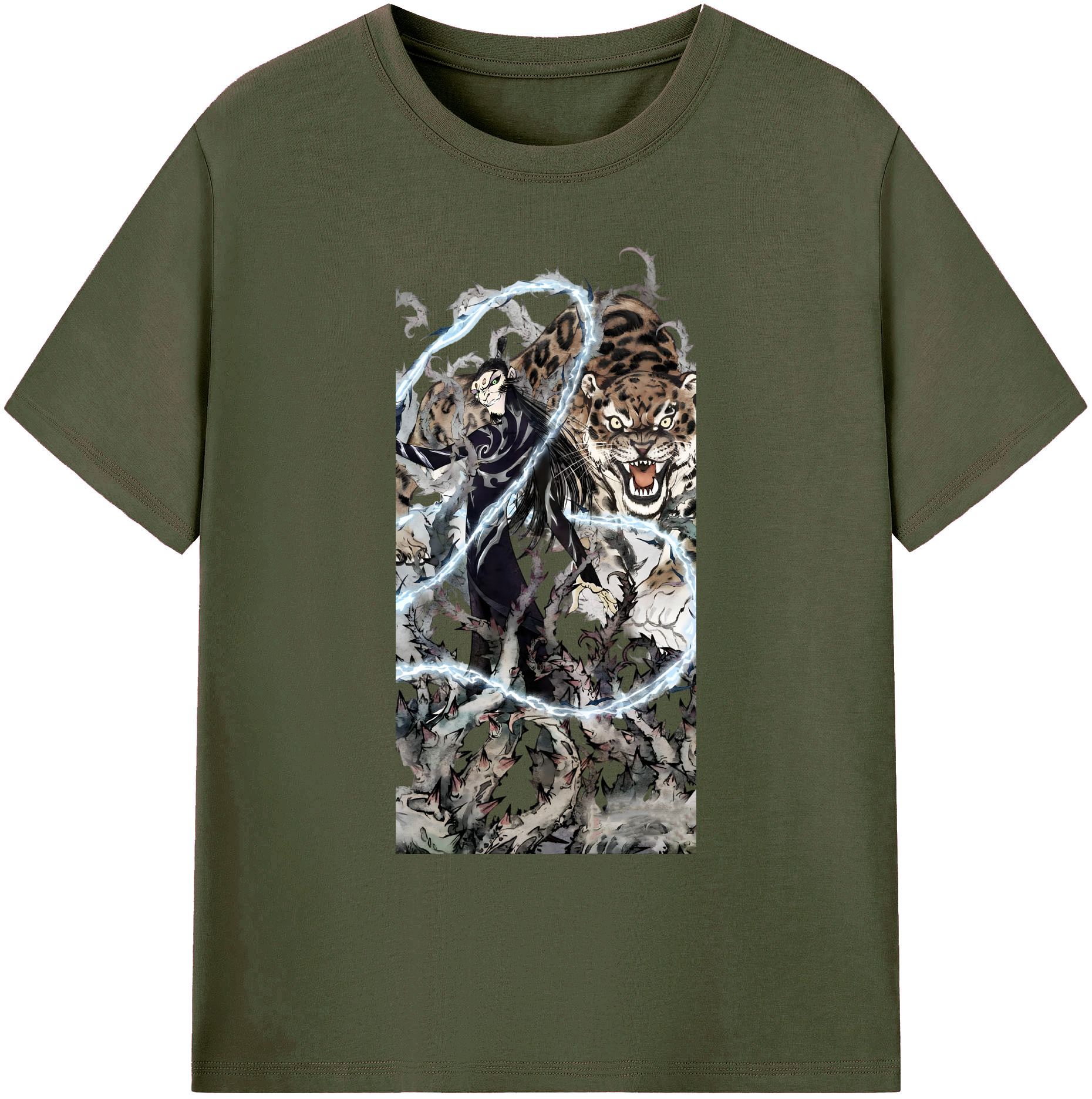 （画像用） Ne Zha 2 ナタ 魔童の大暴れ 綿100％ メンズ半袖Tシャツ｜肌触りやわらか＆通気性